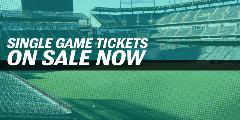 Single Game Tickets ON SALE NOW