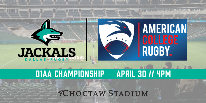 Dallas Jackals Hosting American College Rugby Championship Match