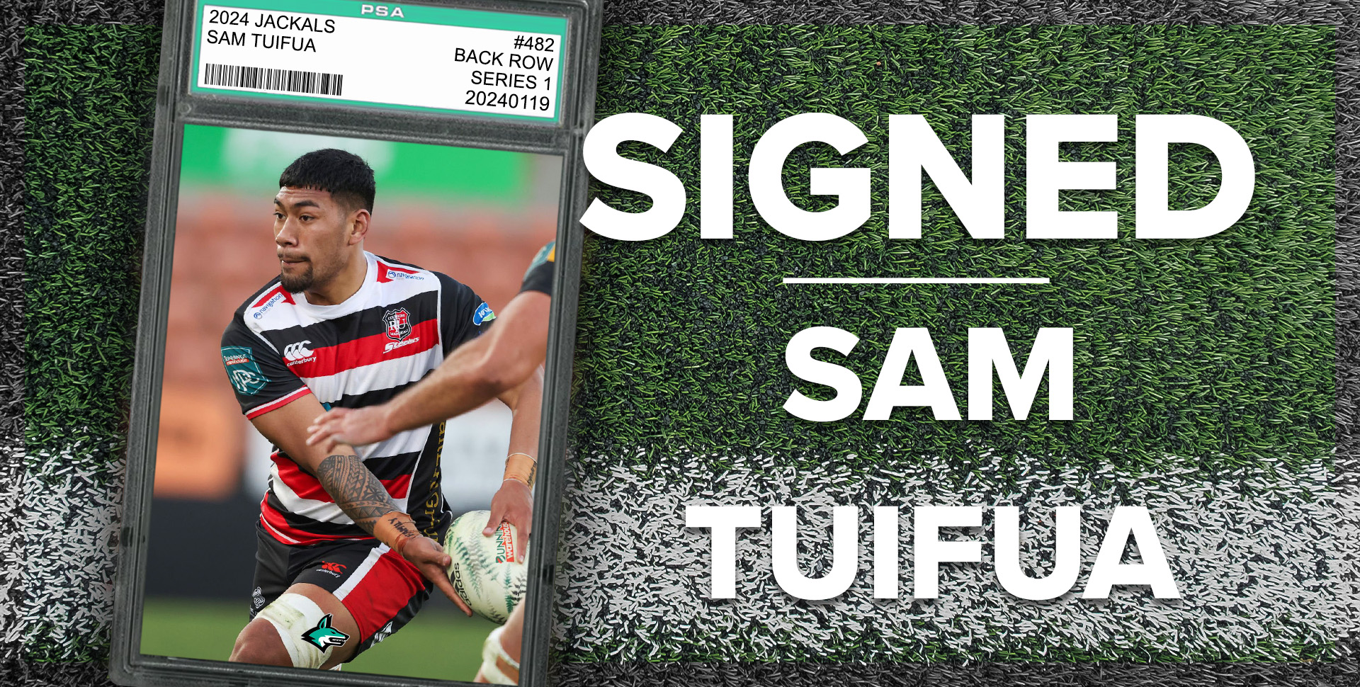 The Dallas Jackals Have Signed, Back Row, Sam Tuifua